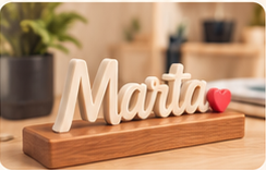 Nome Marta personalizado em impressão 3D